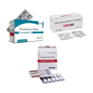 Fenbendazole 150+Mebendazole 500+Ivermectin 12