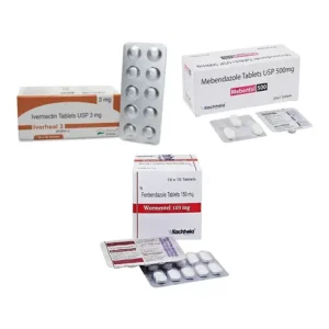 Fenbendazole 150 + Mebendazole 500 + Ivermectin 3