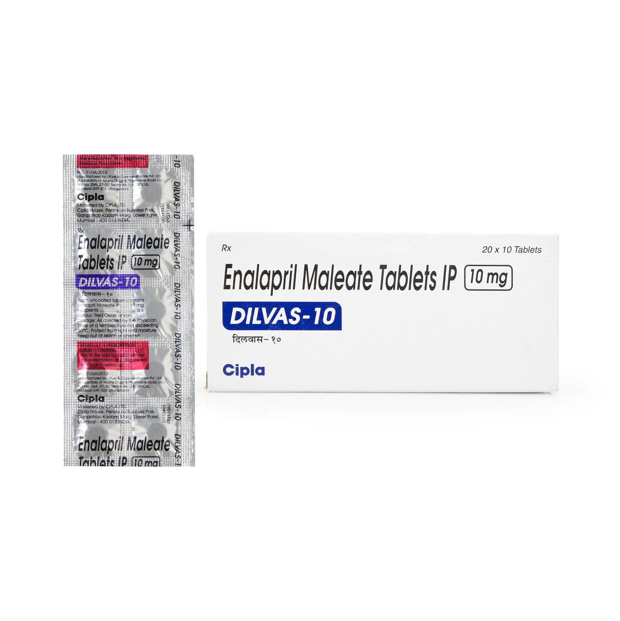 Dilvas 10mg (Enalapril)